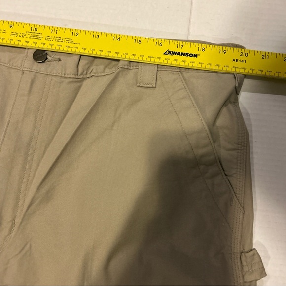 NWOT Carhartt Men’s 40x30 Loose Fit Canvas Utility Work Pant Tan B151-TAN - Picture 10 of 14